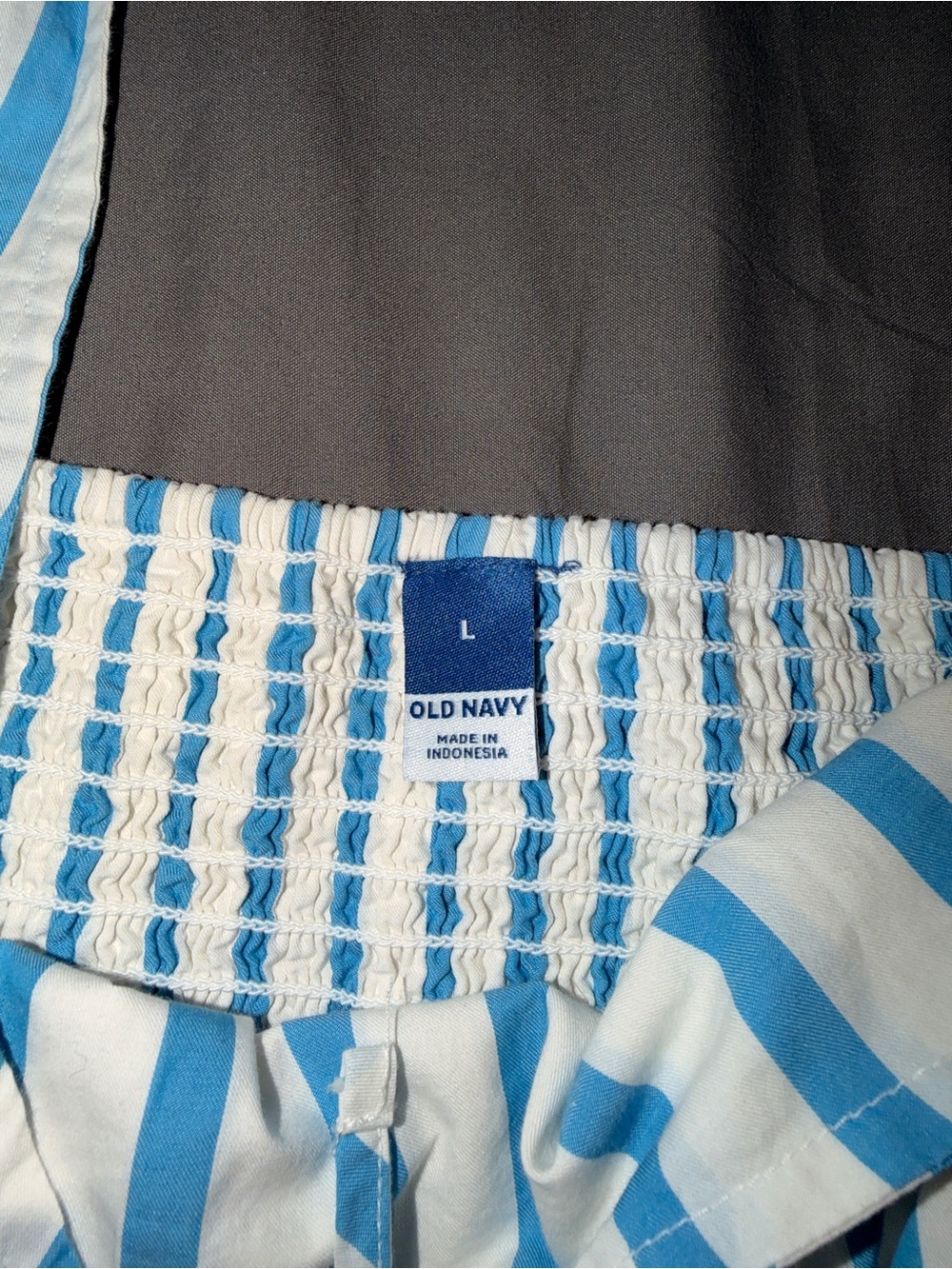 Old Navy Blue and White Striped Mini Sundress - Picture 4 of 4
